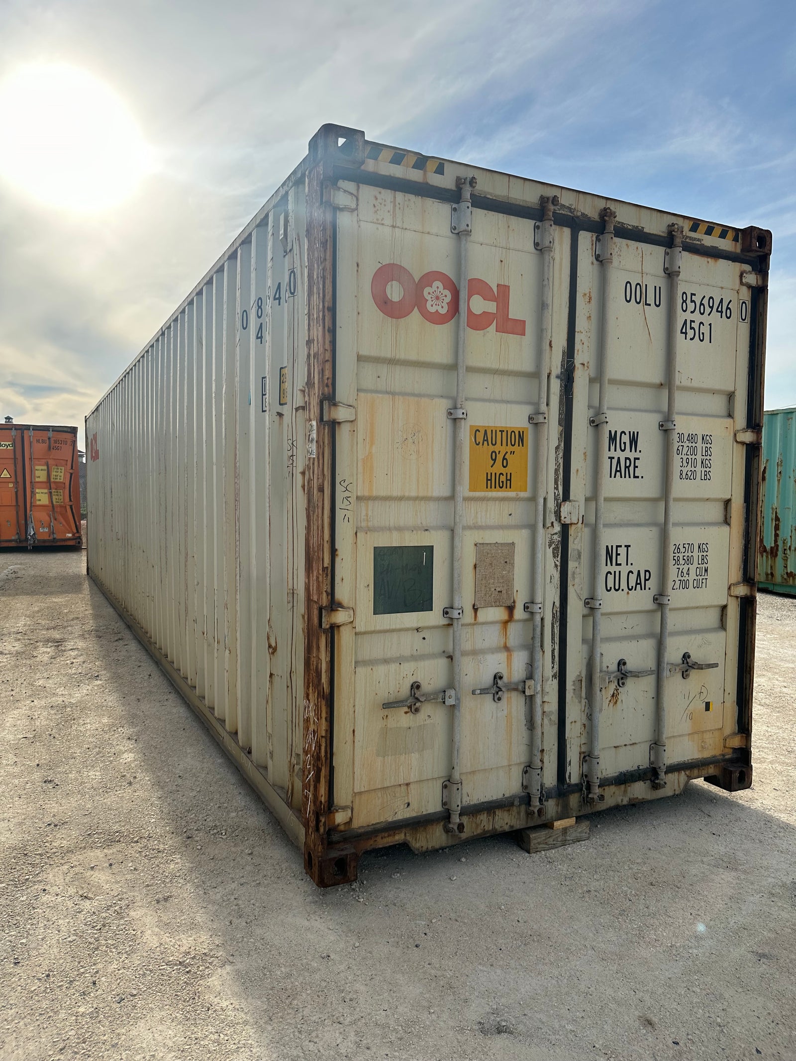 40' High Cube Cargo Worthy Container