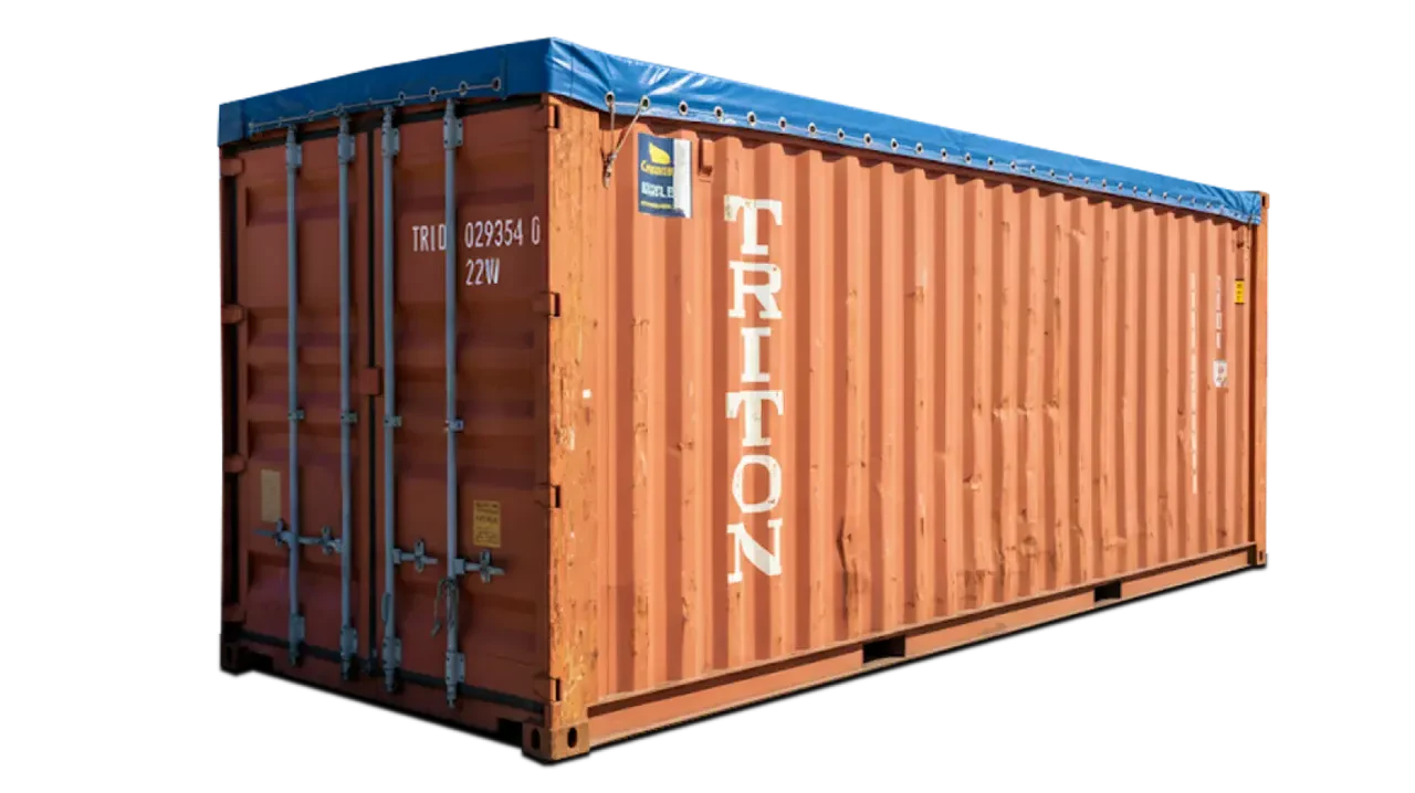 20ft Used Open Top Soft Roof Shipping Container